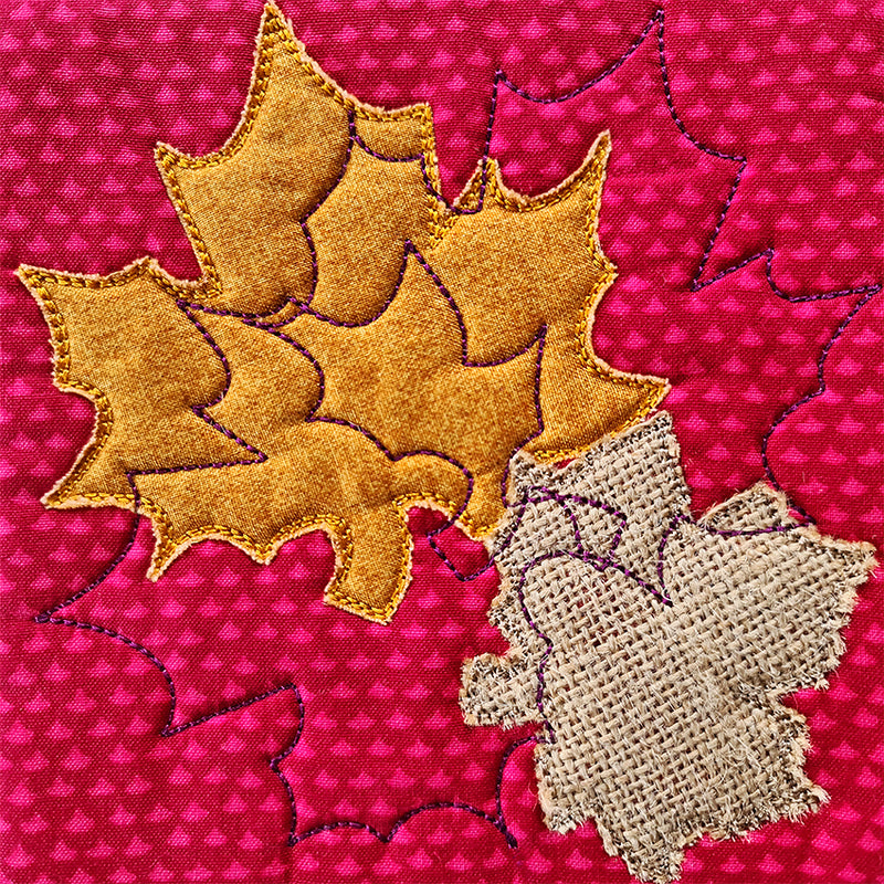 Fall leaves quilt block and table runner 4x4 5x5 6x6 7x7 - Sweet Pea Australia In the hoop machine embroidery designs. in the hoop project, in the hoop embroidery designs, craft in the hoop project, diy in the hoop project, diy craft in the hoop project, in the hoop embroidery patterns, design in the hoop patterns, embroidery designs for in the hoop embroidery projects, best in the hoop machine embroidery designs perfect for all hoops and embroidery machines