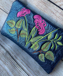 Floral Cosmetic Bag 5x7 6x10 7x12 - Sweet Pea Australia In the hoop machine embroidery designs. in the hoop project, in the hoop embroidery designs, craft in the hoop project, diy in the hoop project, diy craft in the hoop project, in the hoop embroidery patterns, design in the hoop patterns, embroidery designs for in the hoop embroidery projects, best in the hoop machine embroidery designs perfect for all hoops and embroidery machines