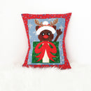 Rudolph Christmas Cushion 5x7 6x10 7x12 - Sweet Pea Australia In the hoop machine embroidery designs. in the hoop project, in the hoop embroidery designs, craft in the hoop project, diy in the hoop project, diy craft in the hoop project, in the hoop embroidery patterns, design in the hoop patterns, embroidery designs for in the hoop embroidery projects, best in the hoop machine embroidery designs perfect for all hoops and embroidery machines