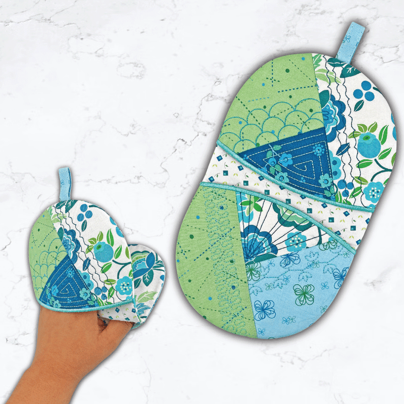 Simple Patchwork Oven Mitt 5x7 - Sweet Pea Australia In the hoop machine embroidery designs. in the hoop project, in the hoop embroidery designs, craft in the hoop project, diy in the hoop project, diy craft in the hoop project, in the hoop embroidery patterns, design in the hoop patterns, embroidery designs for in the hoop embroidery projects, best in the hoop machine embroidery designs perfect for all hoops and embroidery machines