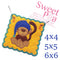 Sleepy Monkey Bunting Add on 4x4 5x5 6x6 - Sweet Pea Australia In the hoop machine embroidery designs. in the hoop project, in the hoop embroidery designs, craft in the hoop project, diy in the hoop project, diy craft in the hoop project, in the hoop embroidery patterns, design in the hoop patterns, embroidery designs for in the hoop embroidery projects, best in the hoop machine embroidery designs perfect for all hoops and embroidery machines