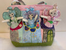 Fairy Pocket Bag 5x7 6x10 8x12 In the hoop machine embroidery designs