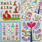 Spring Things Quilt Bulk Pack 4x4 5x5 6x6 7x7 In the hoop machine embroidery designs