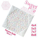 Square Quilt Block 1 4x4 5x5 6x6 7x7 8x8 - Sweet Pea Australia In the hoop machine embroidery designs. in the hoop project, in the hoop embroidery designs, craft in the hoop project, diy in the hoop project, diy craft in the hoop project, in the hoop embroidery patterns, design in the hoop patterns, embroidery designs for in the hoop embroidery projects, best in the hoop machine embroidery designs perfect for all hoops and embroidery machines