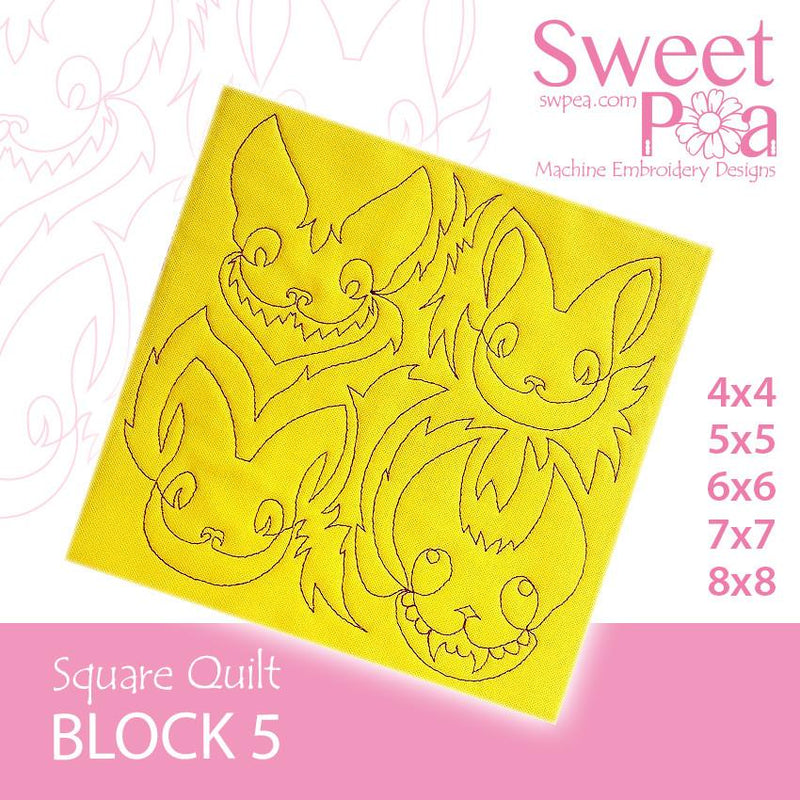 Square Quilt Block 5 Crazy Cats 4x4 5x5 6x6 7x7 8x8 - Sweet Pea Australia In the hoop machine embroidery designs. in the hoop project, in the hoop embroidery designs, craft in the hoop project, diy in the hoop project, diy craft in the hoop project, in the hoop embroidery patterns, design in the hoop patterns, embroidery designs for in the hoop embroidery projects, best in the hoop machine embroidery designs perfect for all hoops and embroidery machines