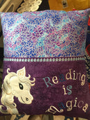 Horse / Unicorn Reading Pillow 5x7 6x10 8x12 - Sweet Pea Australia In the hoop machine embroidery designs. in the hoop project, in the hoop embroidery designs, craft in the hoop project, diy in the hoop project, diy craft in the hoop project, in the hoop embroidery patterns, design in the hoop patterns, embroidery designs for in the hoop embroidery projects, best in the hoop machine embroidery designs perfect for all hoops and embroidery machines