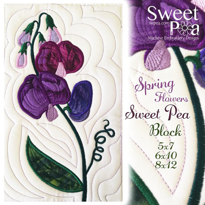 Sweet Pea Block Add-on 5x7 6x10 8x12 - Sweet Pea Australia In the hoop machine embroidery designs. in the hoop project, in the hoop embroidery designs, craft in the hoop project, diy in the hoop project, diy craft in the hoop project, in the hoop embroidery patterns, design in the hoop patterns, embroidery designs for in the hoop embroidery projects, best in the hoop machine embroidery designs perfect for all hoops and embroidery machines