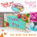 Thank You Mugrug 5x7 6x10 7x12 9.5x14 - Sweet Pea Australia In the hoop machine embroidery designs. in the hoop project, in the hoop embroidery designs, craft in the hoop project, diy in the hoop project, diy craft in the hoop project, in the hoop embroidery patterns, design in the hoop patterns, embroidery designs for in the hoop embroidery projects, best in the hoop machine embroidery designs perfect for all hoops and embroidery machines