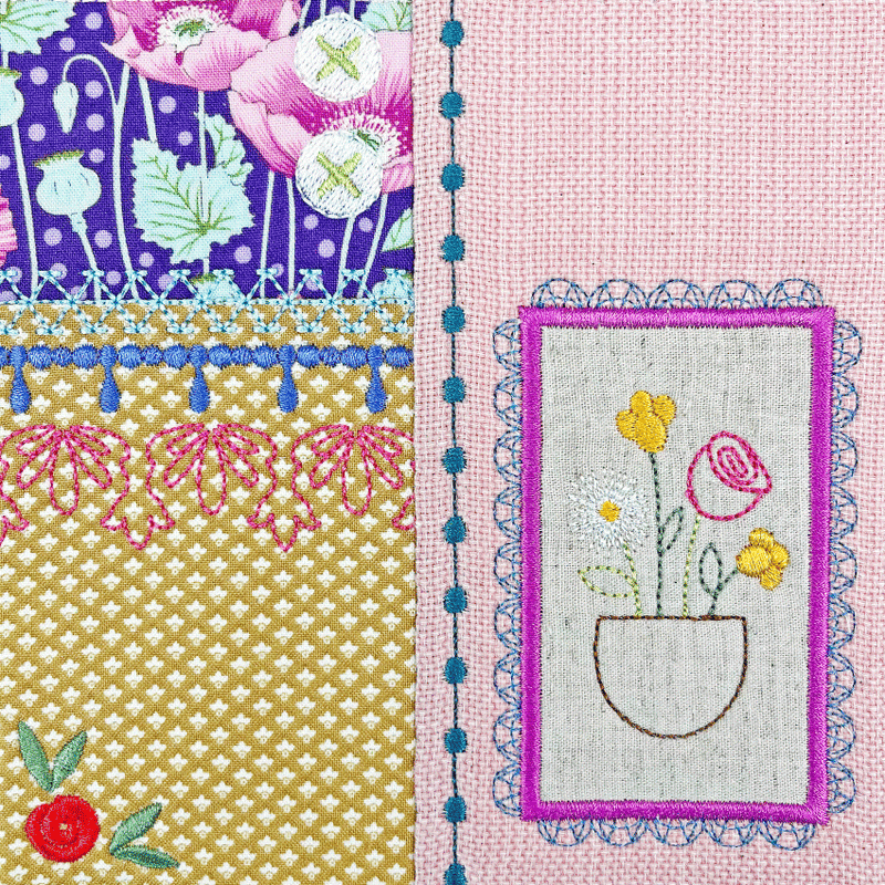 BOM Treasured Notions Quilt - Block 4 - Sweet Pea Australia In the hoop machine embroidery designs. in the hoop project, in the hoop embroidery designs, craft in the hoop project, diy in the hoop project, diy craft in the hoop project, in the hoop embroidery patterns, design in the hoop patterns, embroidery designs for in the hoop embroidery projects, best in the hoop machine embroidery designs perfect for all hoops and embroidery machines