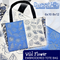 Wild Flower Tote Bag 5x7 6x10 8x12 In the hoop machine embroidery designs