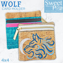 Wolf Card Holder 4x4 - Sweet Pea Australia In the hoop machine embroidery designs. in the hoop project, in the hoop embroidery designs, craft in the hoop project, diy in the hoop project, diy craft in the hoop project, in the hoop embroidery patterns, design in the hoop patterns, embroidery designs for in the hoop embroidery projects, best in the hoop machine embroidery designs perfect for all hoops and embroidery machines