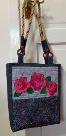 Quilted Roses Bag 6x10 7x12 - Sweet Pea Australia In the hoop machine embroidery designs. in the hoop project, in the hoop embroidery designs, craft in the hoop project, diy in the hoop project, diy craft in the hoop project, in the hoop embroidery patterns, design in the hoop patterns, embroidery designs for in the hoop embroidery projects, best in the hoop machine embroidery designs perfect for all hoops and embroidery machines