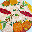 Pumpkin Table Centre 4x4 5x5 6x6 7x7 8x8 In the hoop machine embroidery designs
