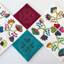 Good Things Come In Four Applique & Table Runner Pattern - Sweet Pea Australia In the hoop machine embroidery designs. in the hoop project, in the hoop embroidery designs, craft in the hoop project, diy in the hoop project, diy craft in the hoop project, in the hoop embroidery patterns, design in the hoop patterns, embroidery designs for in the hoop embroidery projects, best in the hoop machine embroidery designs perfect for all hoops and embroidery machines