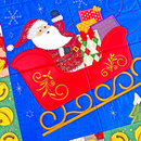 Santa's Sleigh Quilt 4x4 5x5 6x6 7x7 8x8 In the hoop machine embroidery designs